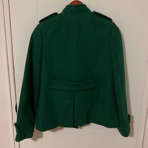 Banana Republic Green Pea Coat size S - Picture 6 of 6